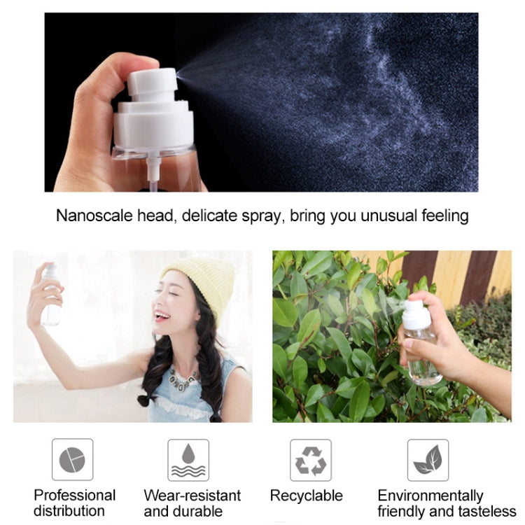 10 PCS Portable Refillable Plastic Fine Mist Perfume Spray Bottle Transparent Empty Spray Sprayer Bottle, 30ml