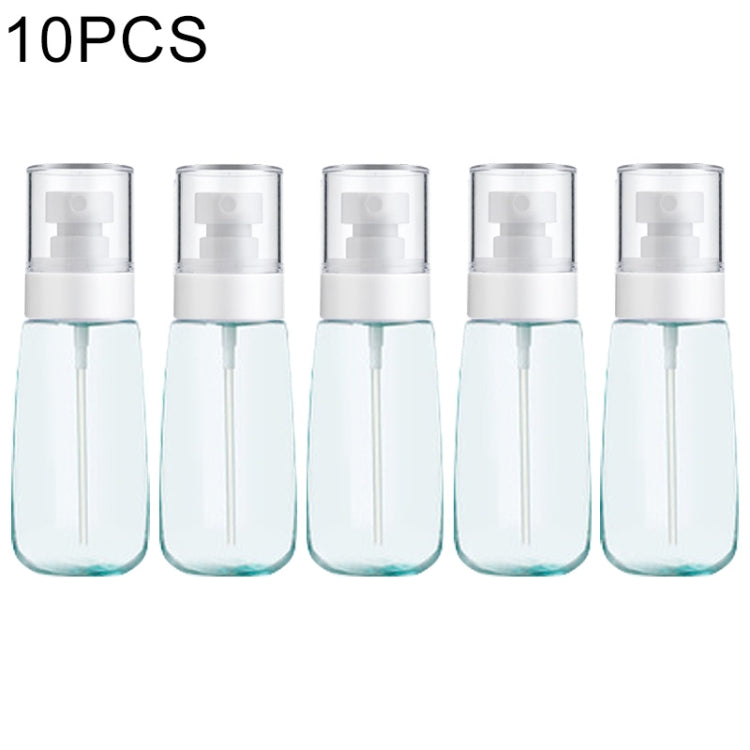 10 PCS Portable Refillable Plastic Fine Mist Perfume Spray Bottle Transparent Empty Spray Sprayer Bottle, 60ml