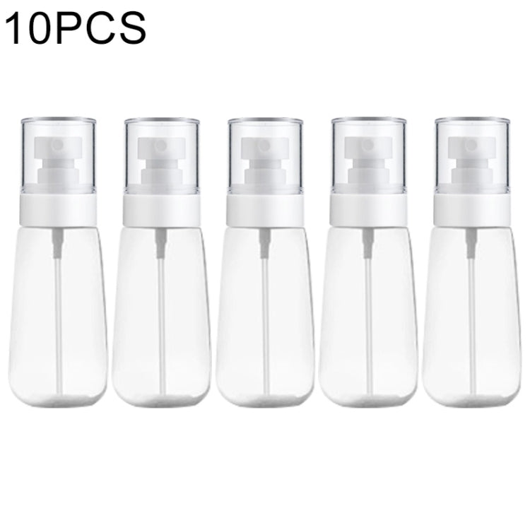 10 PCS Portable Refillable Plastic Fine Mist Perfume Spray Bottle Transparent Empty Spray Sprayer Bottle, 60ml