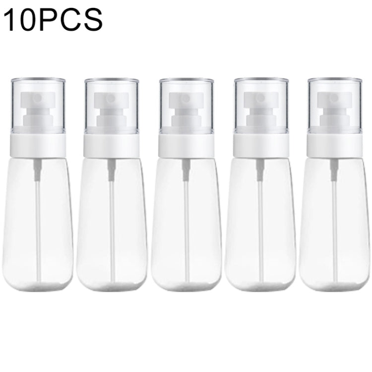 10 PCS Portable Refillable Plastic Fine Mist Perfume Spray Bottle Transparent Empty Spray Sprayer Bottle, 80ml