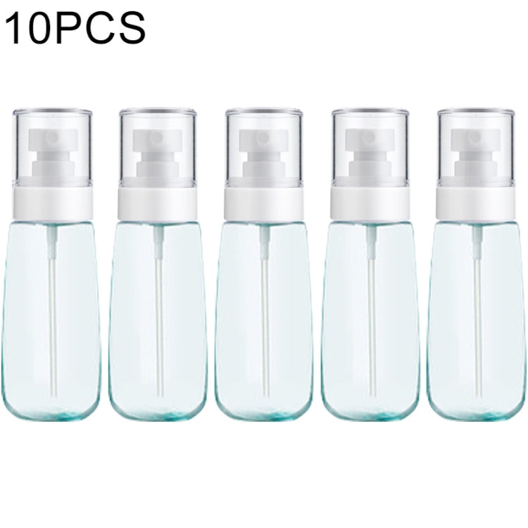 10 PCS Portable Refillable Plastic Fine Mist Perfume Spray Bottle Transparent Empty Spray Sprayer Bottle, 100ml