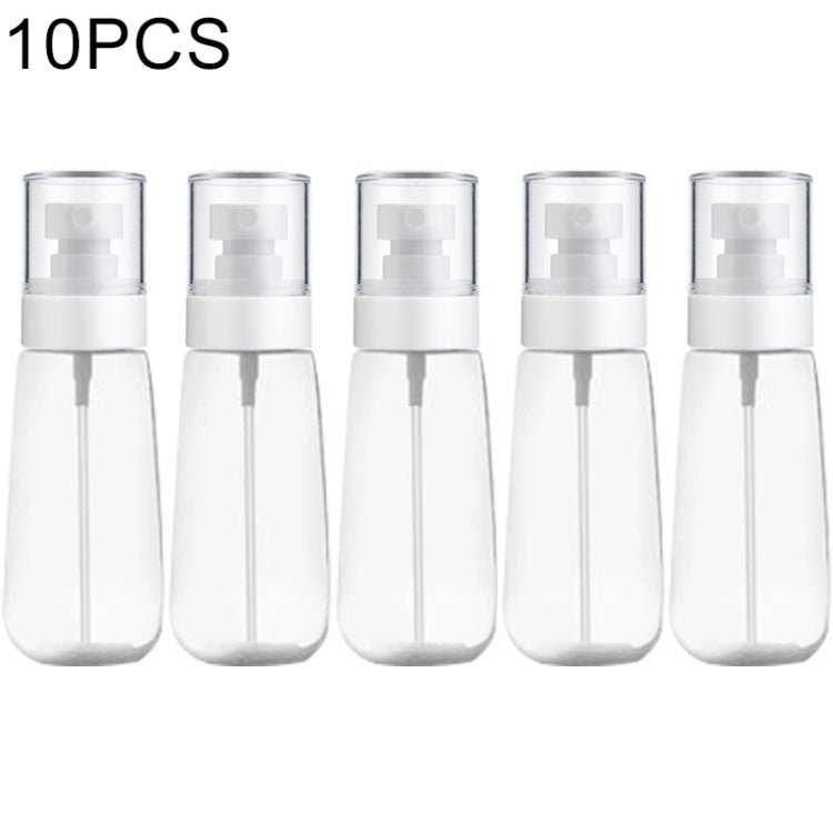 10 PCS Portable Refillable Plastic Fine Mist Perfume Spray Bottle Transparent Empty Spray Sprayer Bottle, 100ml