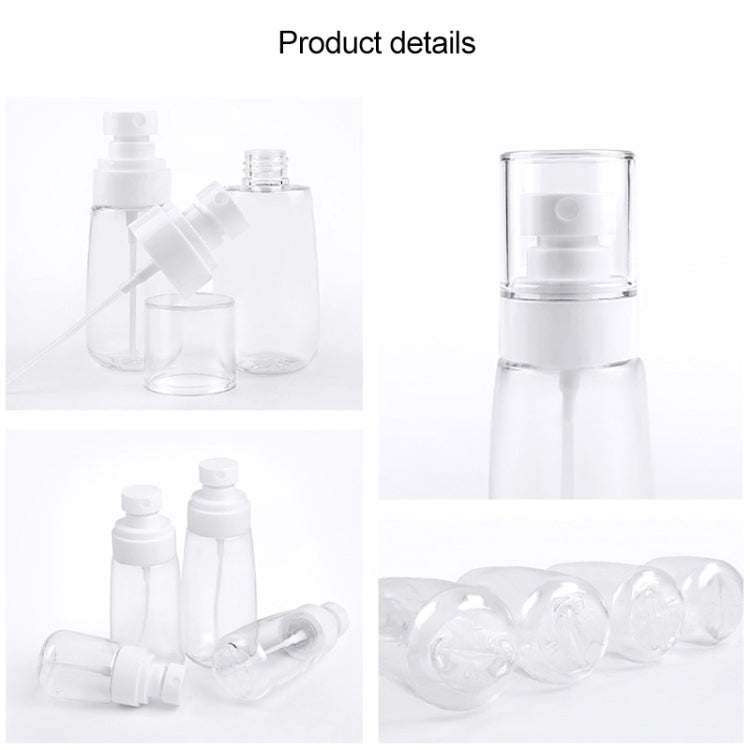 10 PCS Portable Refillable Plastic Fine Mist Perfume Spray Bottle Transparent Empty Spray Sprayer Bottle, 100ml