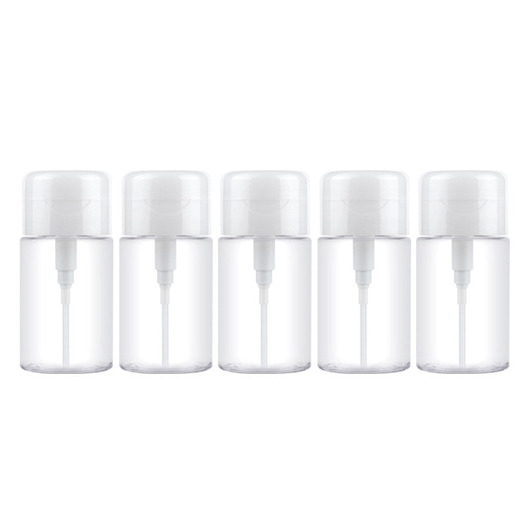 Portable Liquid Push Down Pump Dispenser Bottle Empty Plastic Bottle Container, 100ml