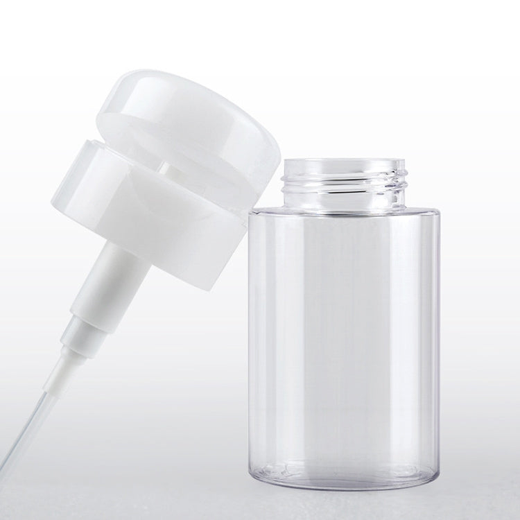 Portable Liquid Push Down Pump Dispenser Bottle Empty Plastic Bottle Container, 100ml