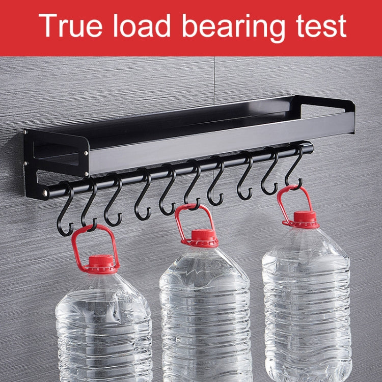 30cm 4 Hooks Kitchen Multi-function Wall Hanging Holder Seasoning Storage Rack