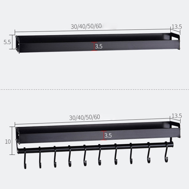 30cm Kitchen Multi-function Wall Hanging Holder Seasoning Storage Rack