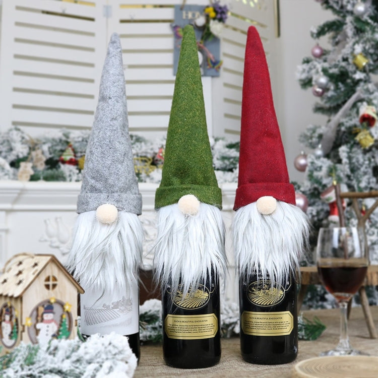 2 PCS CX20214 Faceless Doll Wine Bottle Bag Christmas  Decoration