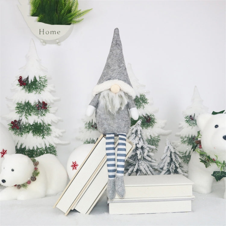 CX20218 Faceless Long-legged Sitting Doll Window Ornament Christmas Decoration