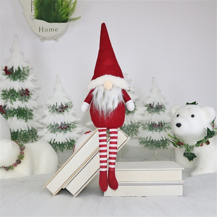 CX20218 Faceless Long-legged Sitting Doll Window Ornament Christmas Decoration