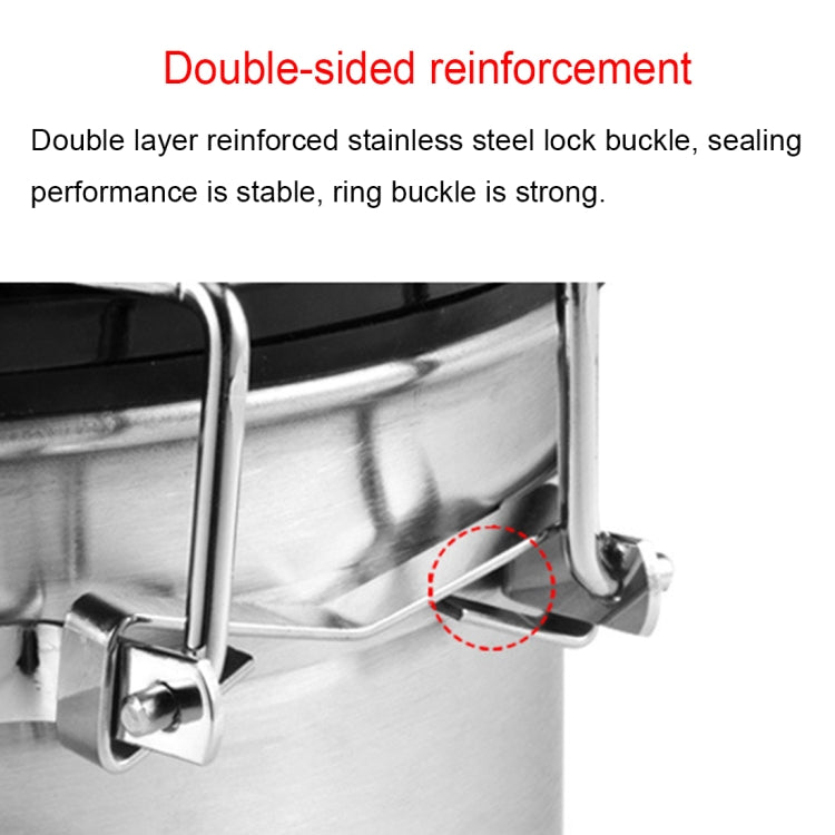 800ml Stainless Steel Sealed Food Coffee Grounds Bean Storage Container with Built-in CO2 Gas Vent Valve & Calendar