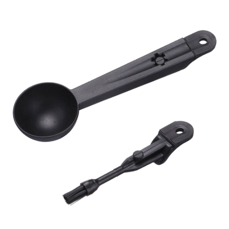 Coffee Machine Cleaning Brush Tool with Measure Scoop Spoon