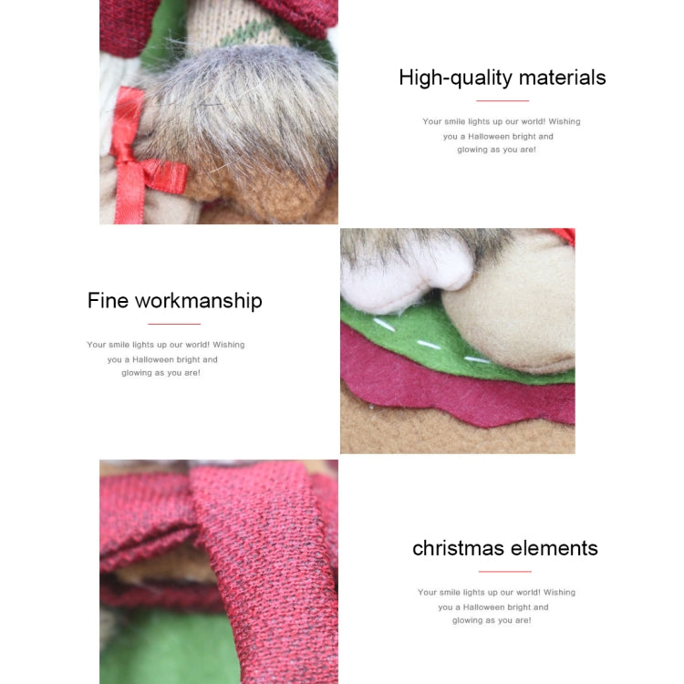 CX20226 Santa Claus Pattern Christmas Sock Gift Bag Christmas Tree Pendant Decoration