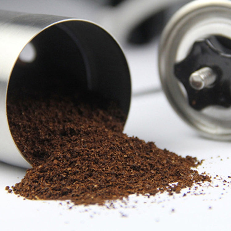 Portable Conical Burr Mill Manual Stainless Steel Bean Pepper Hand Crank Coffee Grinder, Gift Box Package