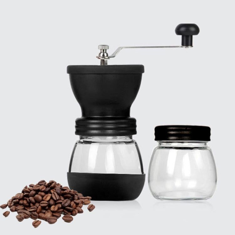 Portable Conical Burr Mill Manual Spice Herbs Hand Grinding Machine Coffee Bean Grinder with Seal Pot