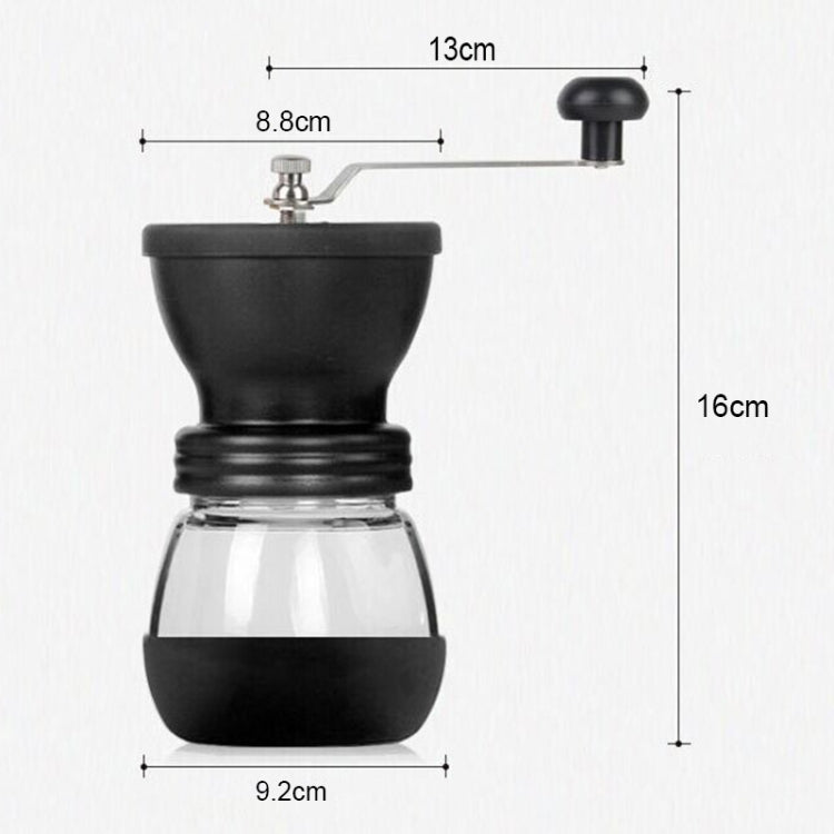 Portable Conical Burr Mill Manual Spice Herbs Hand Grinding Machine Coffee Bean Grinder with Seal Pot