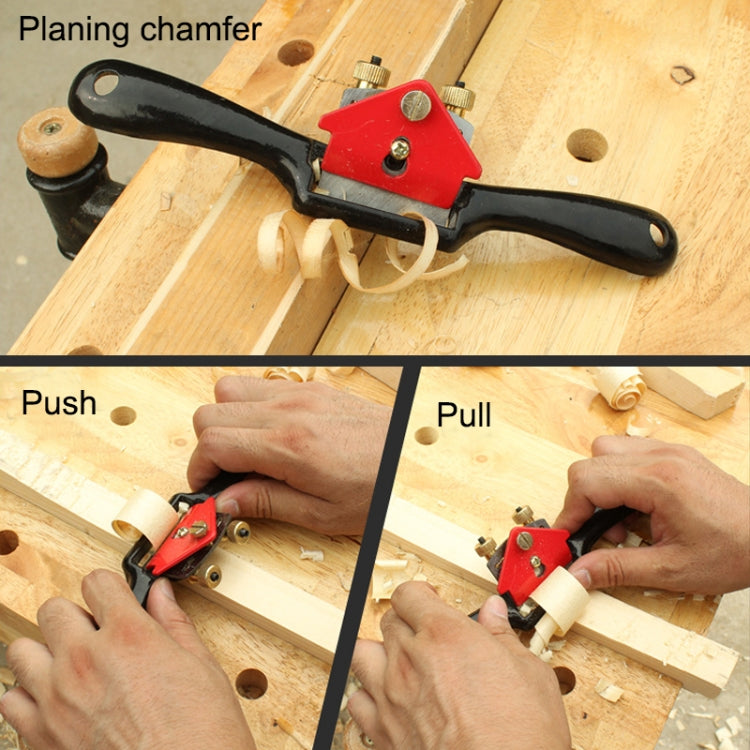MYTEC 9 Inch Adjustable Hand Push Home Woodworking Hand Planer