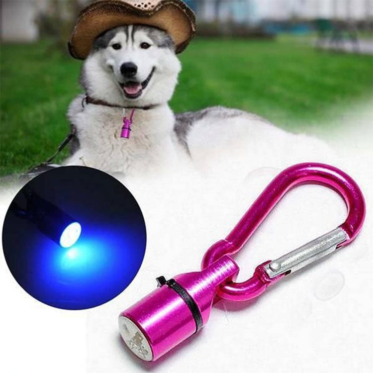 Aluminum LED Flashing Safety Night Light Blinker Pet Pendant for Dog / Cat, Random Color Delivery