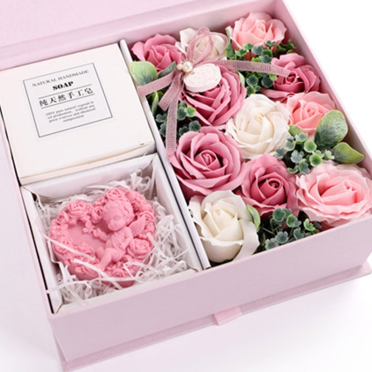 Creative Valentine Day Gift Soap Flower Rose Gift Box Souvenir