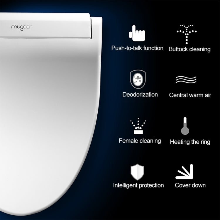 V Shape Multi-function Bathroom Automatic Cleaning Heating Intelligent Flush Toilet Cleaner Cover