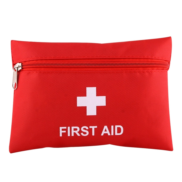 2 PCS Portable First Aid Kit with Bag, Includes Sanitizing Pads, Gauzes, Scissors,Band-aids and Tweezers, Random Color Delivery