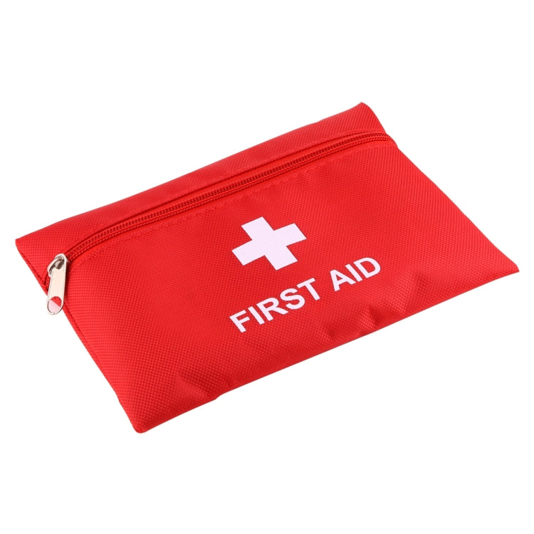 2 PCS Portable First Aid Kit with Bag, Includes Sanitizing Pads, Gauzes, Scissors,Band-aids and Tweezers, Random Color Delivery