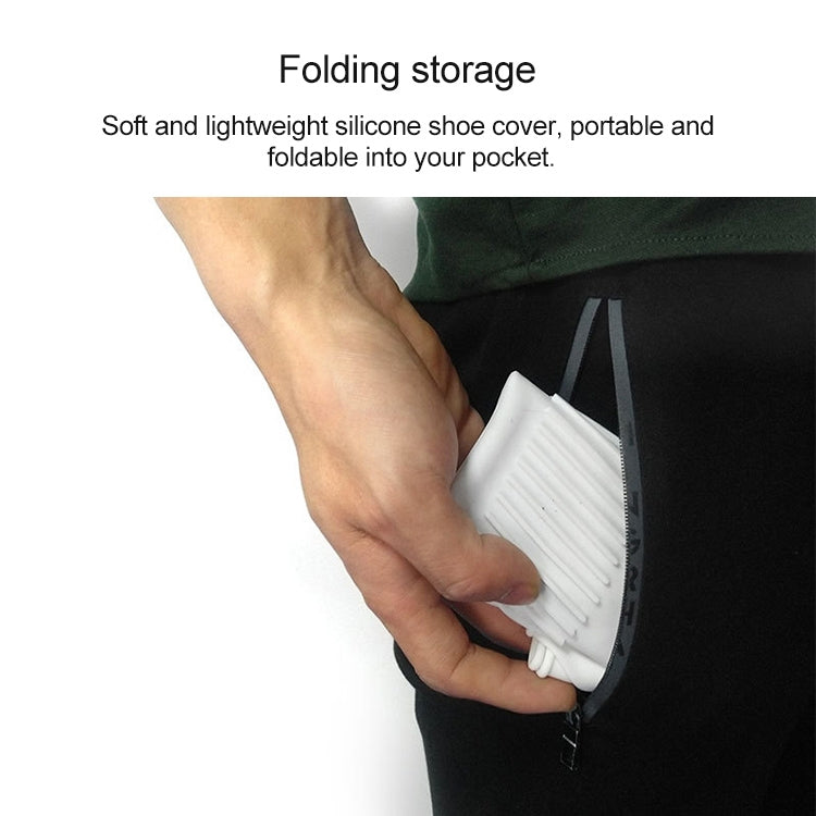 Waterproof Antiskid Silicone Outdoor Rainboots Shoes Cover, Size: L (40-45)