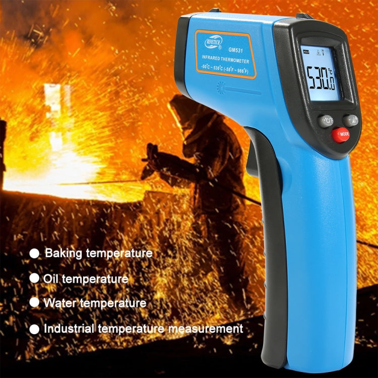 BENETECH GM531 Handheld Thermometer Cooking Digital Infrared Thermometer, Measure Range: -50~530 C
