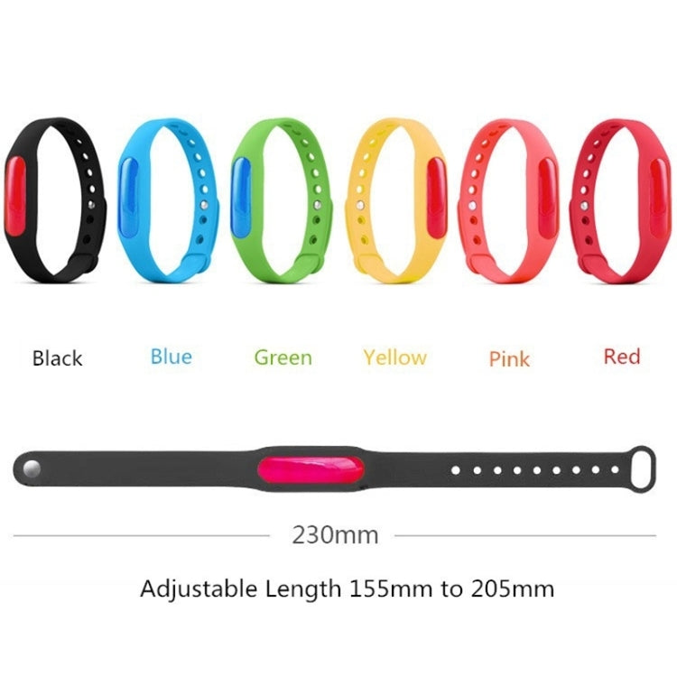 20 PCS Anti-mosquito Silicone Repellent Bracelet Buckle Wristband Bugs Away, Suitable for Children and Adults, Length:23cm, Random Color Delivery