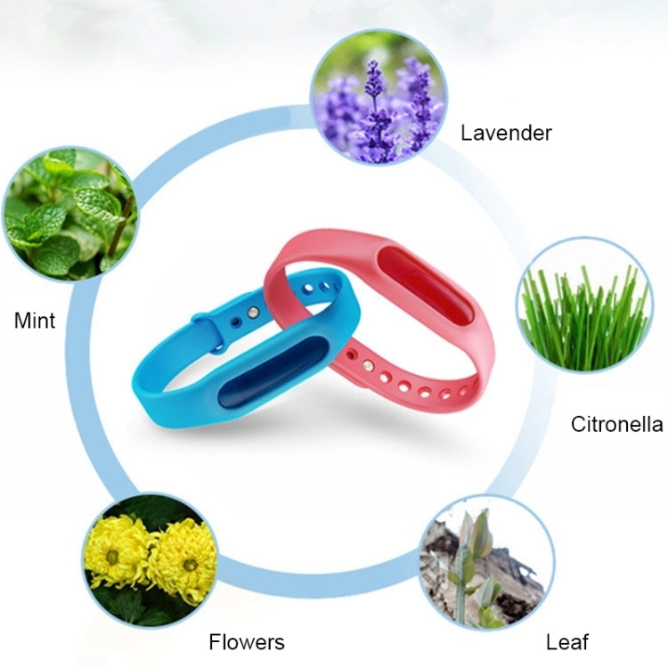 20 PCS Anti-mosquito Silicone Repellent Bracelet Buckle Wristband Bugs Away, Suitable for Children and Adults, Length:23cm, Random Color Delivery