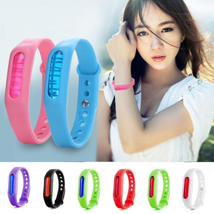 20 PCS Anti-mosquito Silicone Repellent Bracelet Buckle Wristband Bugs Away, Suitable for Children and Adults, Length:23cm, Random Color Delivery