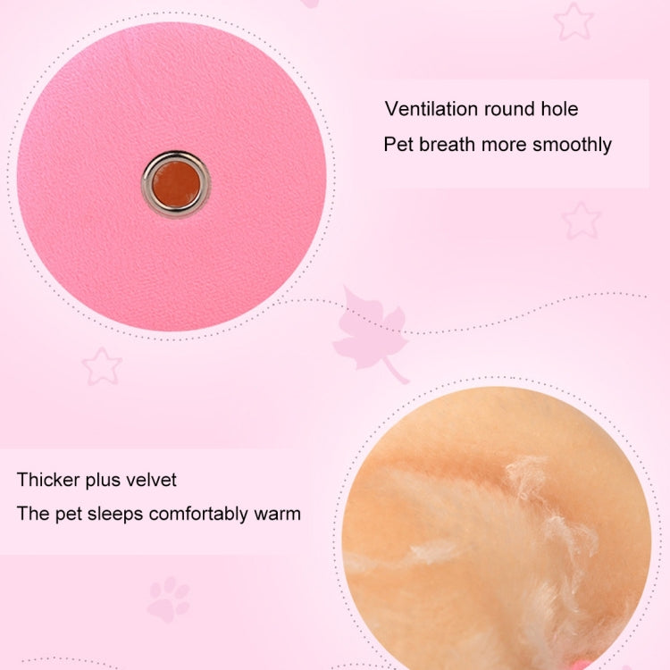 Flannel Cylinder Pet House Warm Hamster Hammock Hanging Bed Small Pets Nest, S, Size:10*9*9cm