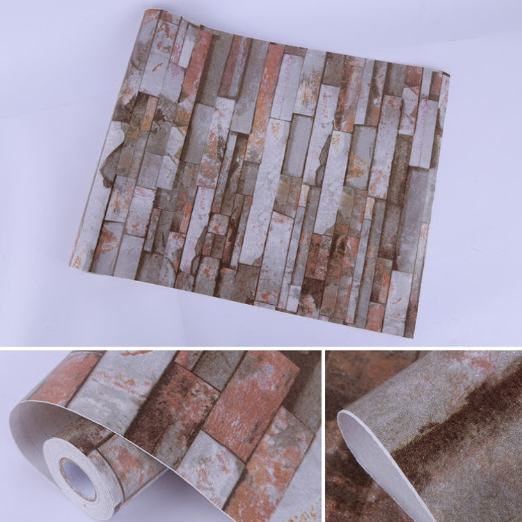 Mica Brick Creative 3D Stone Brick Decoration Wallpaper Stickers Bedroom Living Room Wall Waterproof Wallpaper Roll, Size: 45 x 1000cm