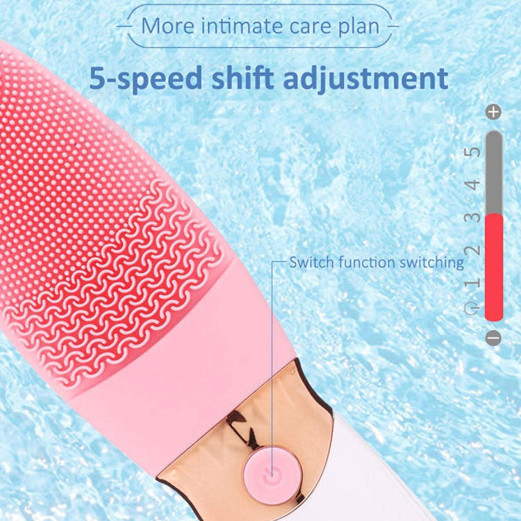 CNaier AE-618 Battery-powered Silicone Acoustic Wave Face Skin Care Electric Facial Cleanser