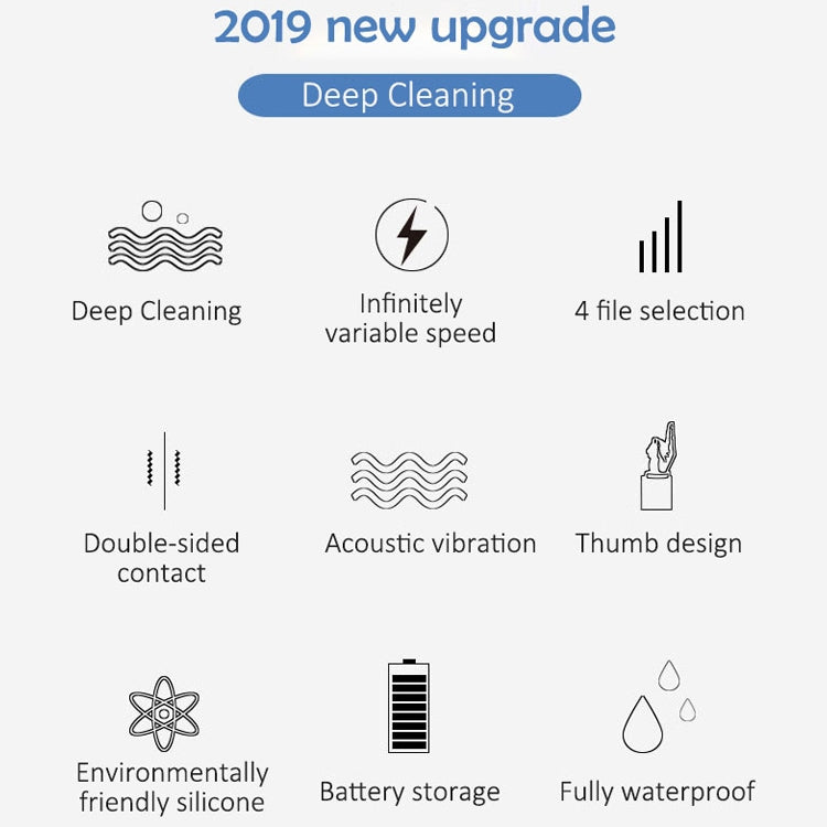 CNaier AE-618 Battery-powered Silicone Acoustic Wave Face Skin Care Electric Facial Cleanser