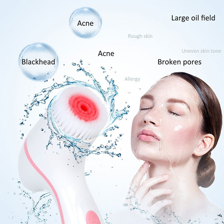 CNaier AE-868 Battery-powered Silicone Ultrasonic Vibration Face Skin Care Electric Facial Cleanser