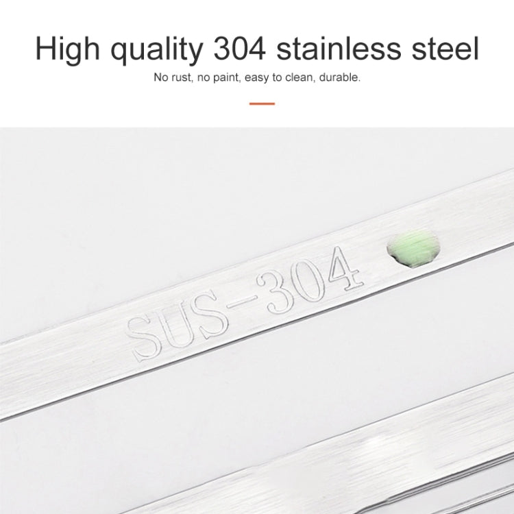 304 Stainless Steel Wall-mounted Kitchen Rack Hanging Knife Holder Double Cage Chopsticks Canister