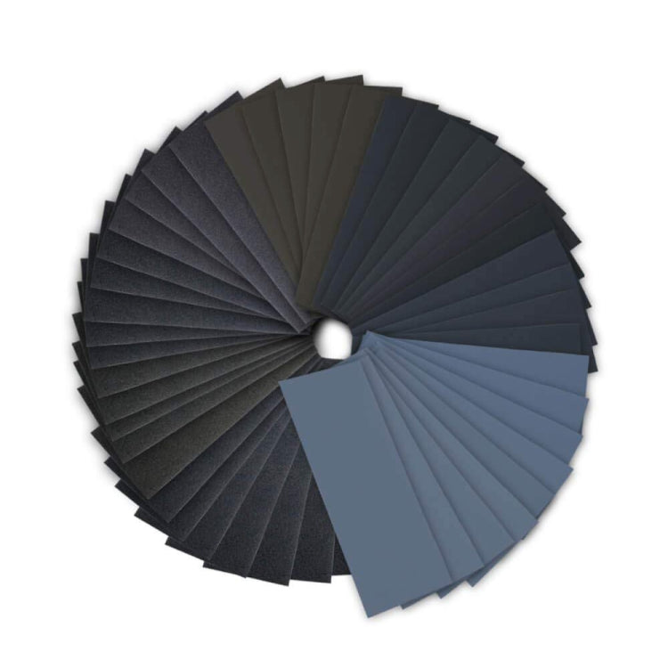 72 PCS LANHU Grit 400-3000 Wet And Dry Polishing Grinding Sandpaper，Size: 22.9 x 9.1cm