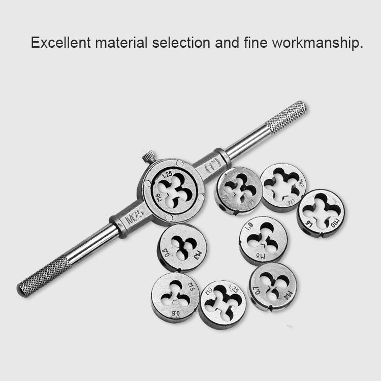 20 PCS Multi-specification Tap and Die Combination Set Hand Metric Wire Tapping Wrench Winch