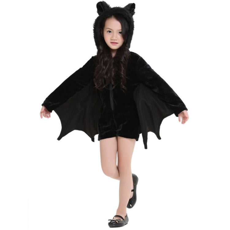 Halloween Costume Children and Women Bat Vampire Clothing Stage Performance Cosplay Clothing, Size:XS, Bust: 76cm, Clothes Long: 57cm, Suggested Height:100-120cm