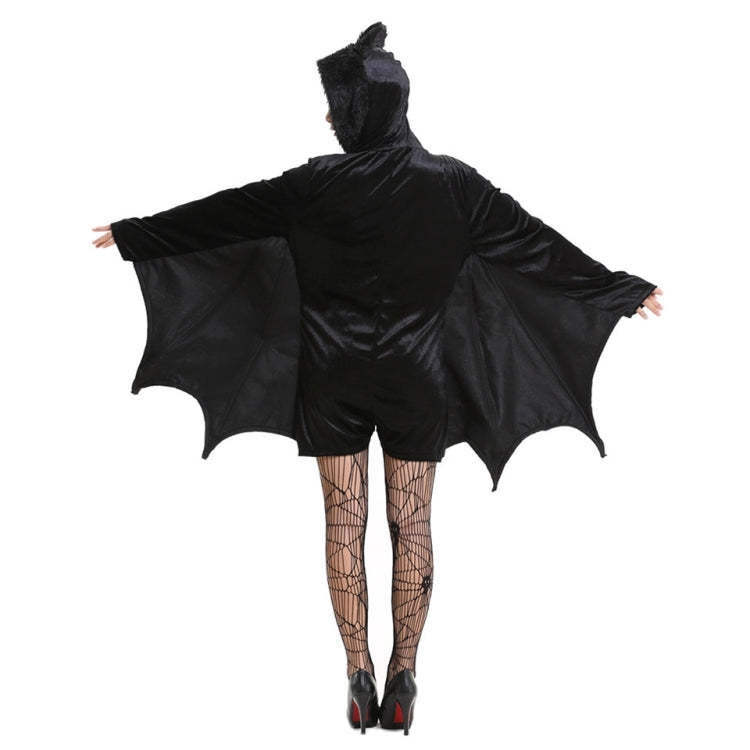 Halloween Costume Children and Women Bat Vampire Clothing Stage Performance Cosplay Clothing, Size:L, Bust: 94cm, Clothes Long: 73cm, Suggested Height:150-160cm