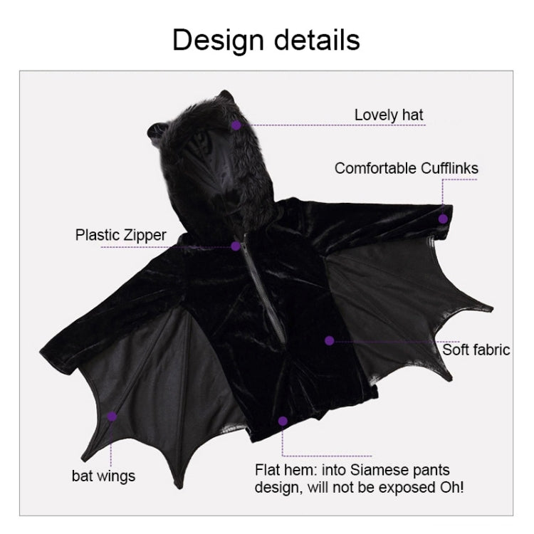 Halloween Costume Children and Women Bat Vampire Clothing Stage Performance Cosplay Clothing, Size:XL, Bust: 98cm, Clothes Long: 76cm, Suggested Height:160-168cm