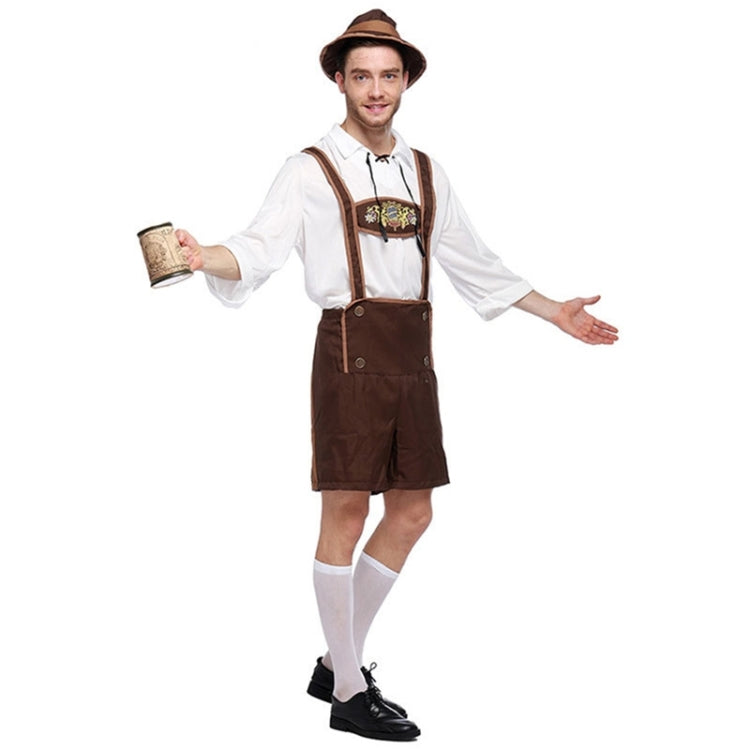 Halloween Costume Men Beer Costume Oktoberfest Suits England Style  Stage Performance Cosplay Clothing, Size:M, Bust: 96cm, Waistline: 90cm, Clothes Length: 67cm, Long Pants: 49cm