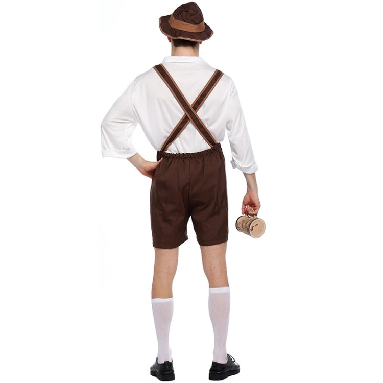 Halloween Costume Men Beer Costume Oktoberfest Suits England Style  Stage Performance Cosplay Clothing, Size:M, Bust: 96cm, Waistline: 90cm, Clothes Length: 67cm, Long Pants: 49cm