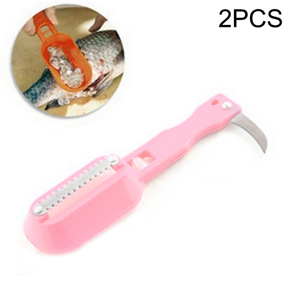 2 PCS Kitchen Essential Fish Scraper Fish Scale Planing Knife with Cover