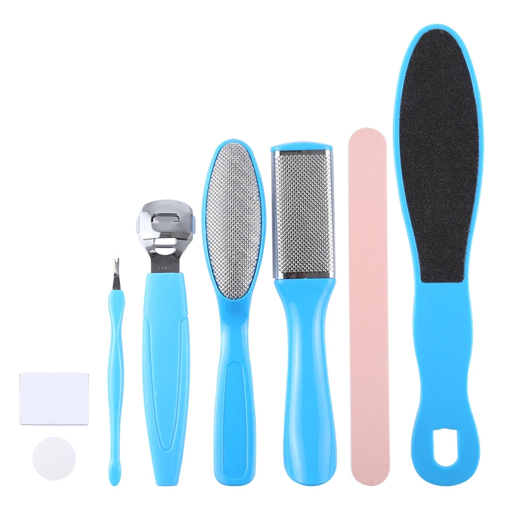 8 in 1 Dead Hard Skin Callus Remover Scraper Pedicure Rasp Tools Portable Cuticle Pusher Nail Foot Care Tool