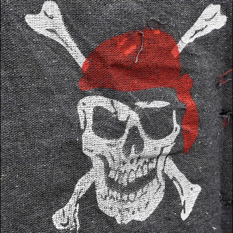 Halloween Decoration Jolly Roger Skull Banner Pirate Flag Party Supplies, Small Size: 47 x 51cm