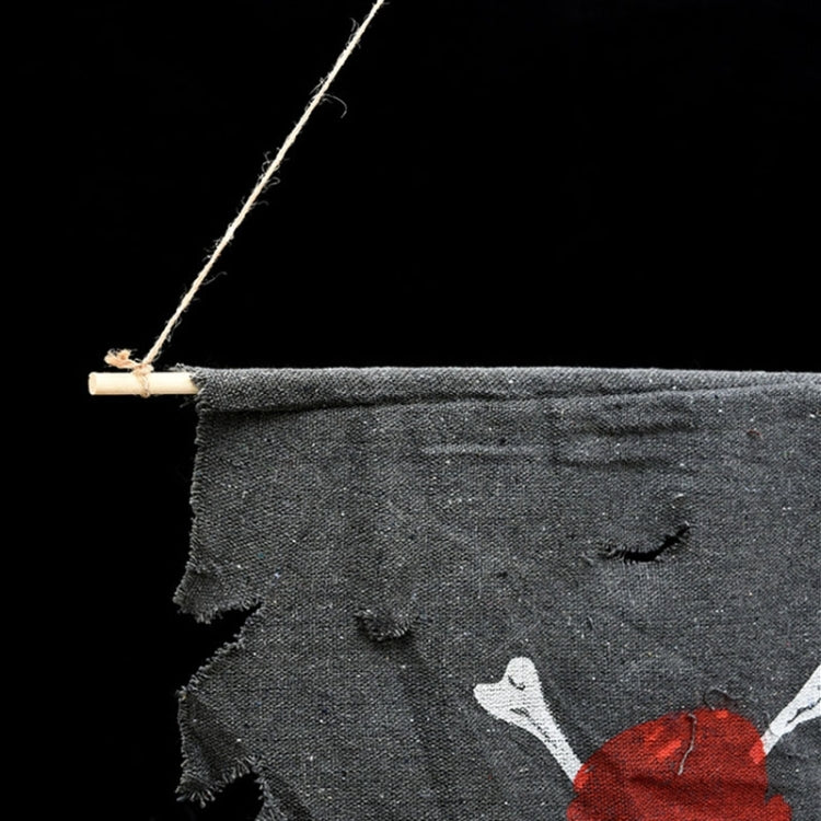 Halloween Decoration Jolly Roger Skull Banner Pirate Flag Party Supplies, Small Size: 47 x 51cm