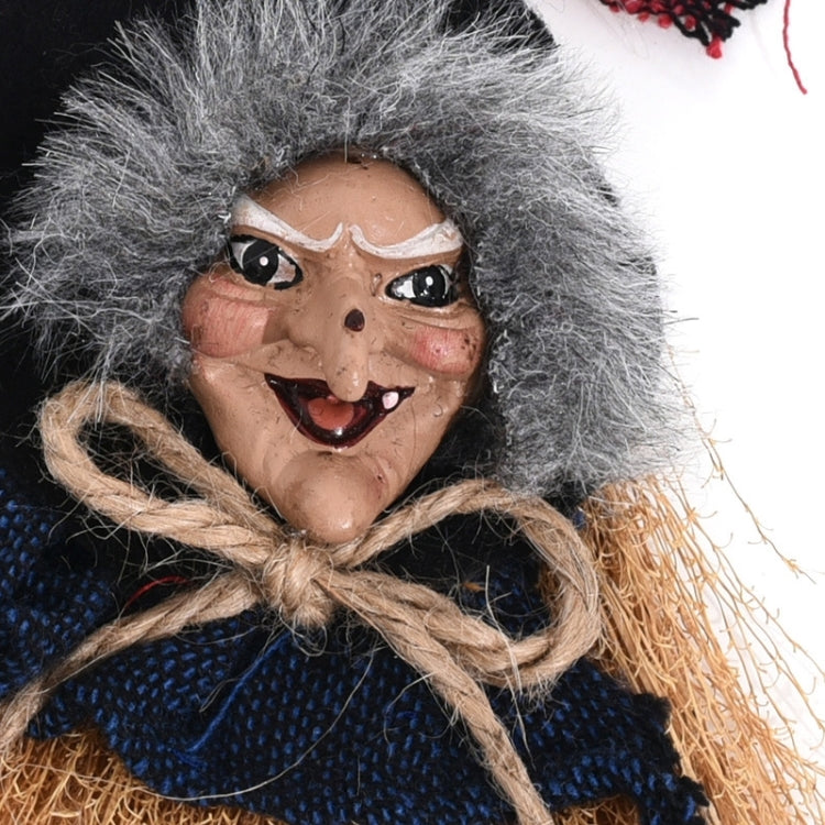 Halloween Decoration Supplies Witches Broom Hanging Decor Hanging Ornaments Party Supplies, Random Color Delivery
