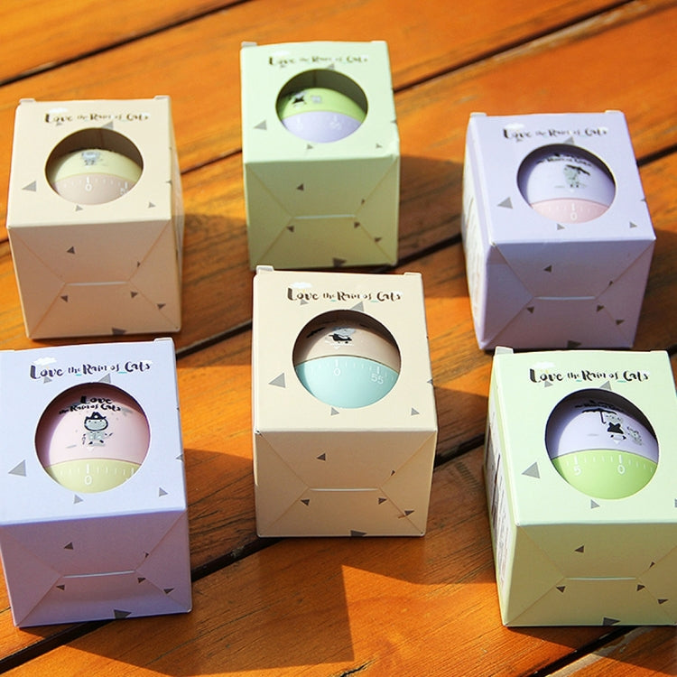 Cute Cartoon Mechanical Egg Kitchen Timer Alarm Clock Students Learn Time Management Machines,Random Color Delivery